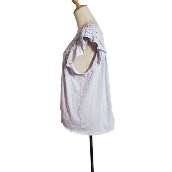 Free People Lilac Purple Flounce Top - Picture 3 of 6